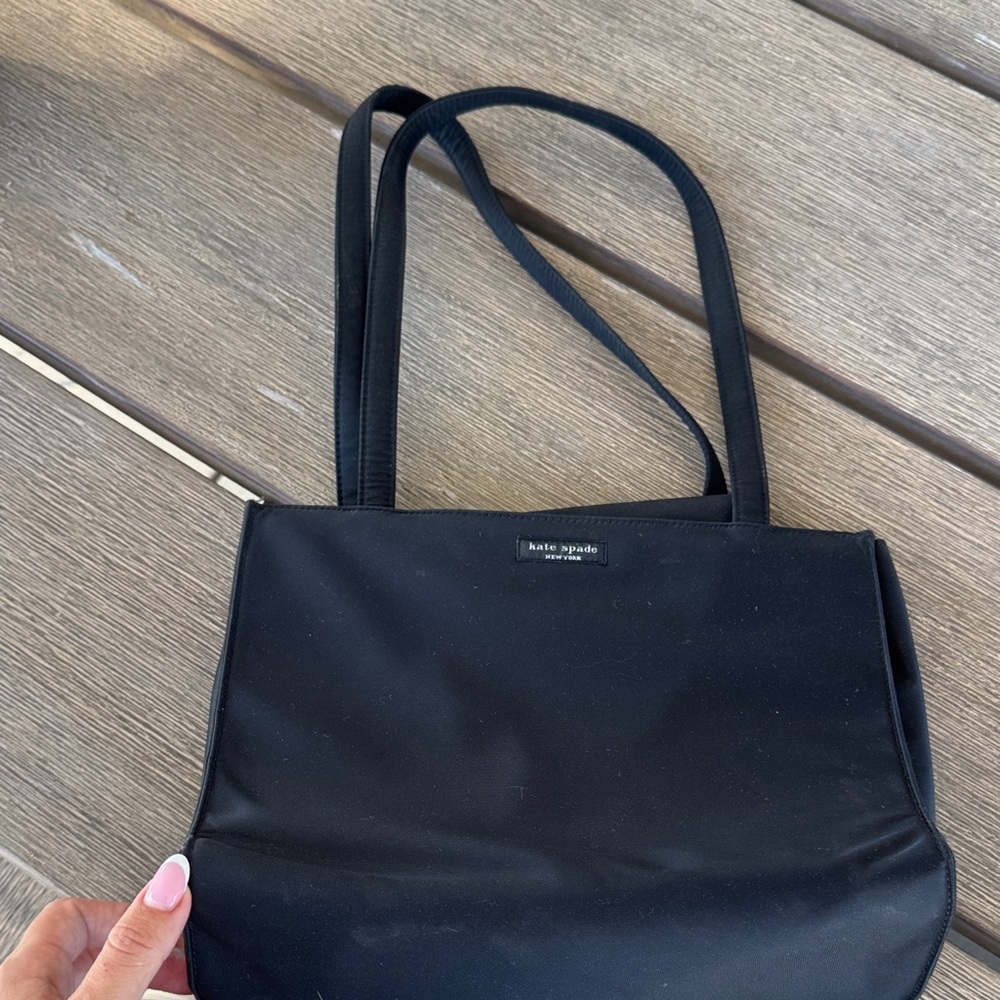 kate spade Black Nylon Shoulder Tote y2k